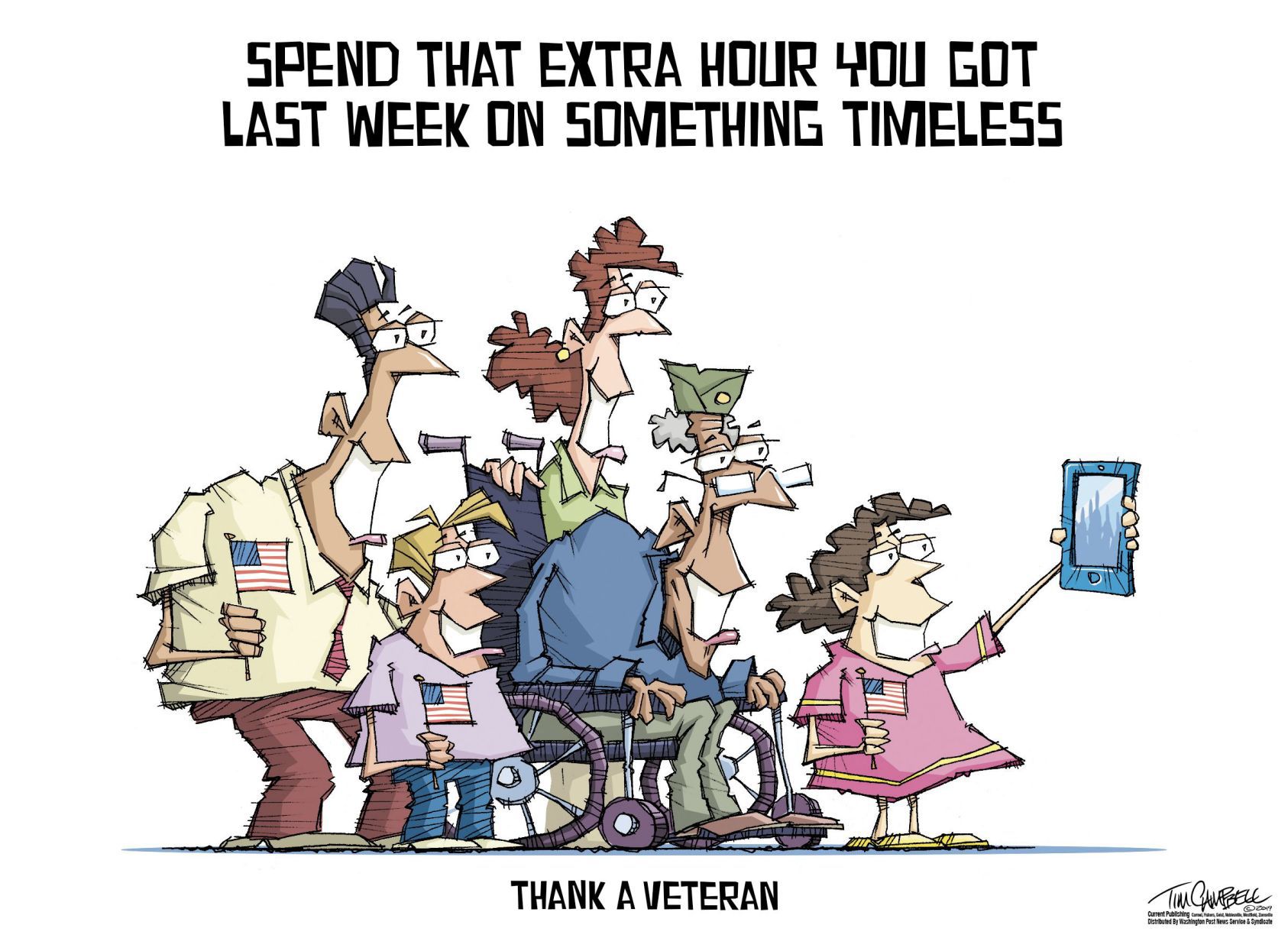 Tim Campbell cartoon